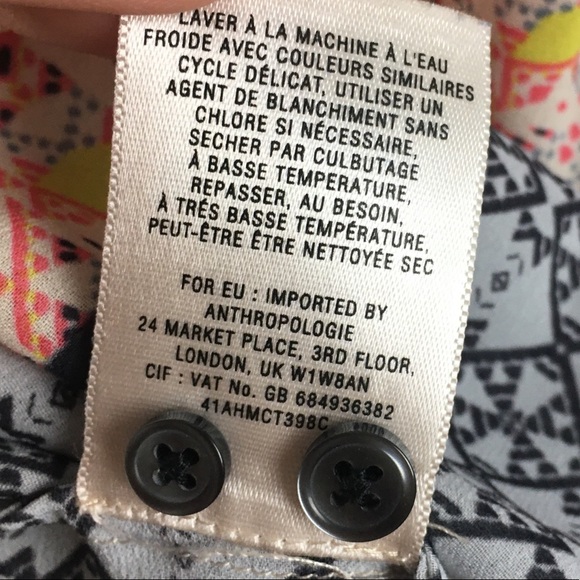 HD in Paris Anthropologie Kaveri Henley Blouse in Multicolor - Picture 9 of 10